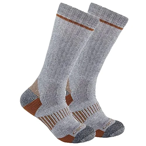 Carhartt SB2072M Men's Midweight Synthetic-Wool Blend Sock 2 Pack