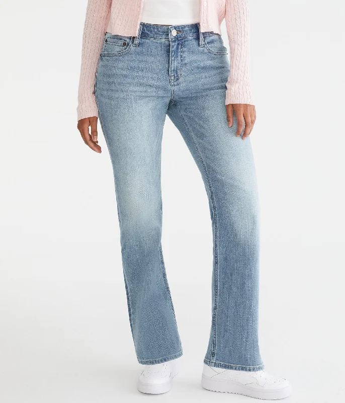 Aeropostale Curvy Mid-Rise Bootcut Jean