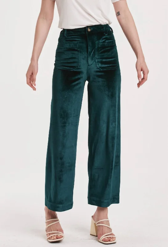 Anahi Wide Leg Pants In Clover