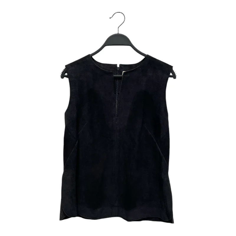 TORY BURCH/Vest/S/Suede/NVY/Cinch Back/