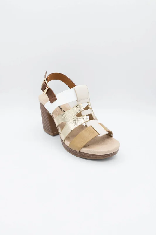 Pierre Dumas Morgen Wedges for Women in Gold | 27542-260 GOLD