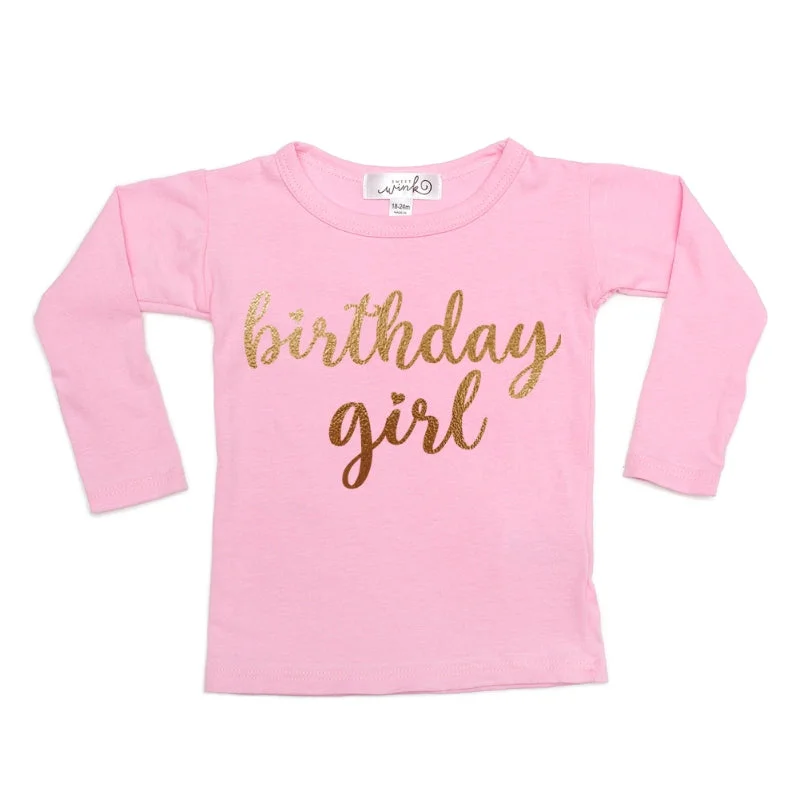 "BIRTHDAY GIRL" L/S Top (Click for color options)