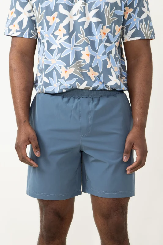 Simply Southern Tropical Lined Shorts for Men in Blue | PP-0124-MN-LINEDSHORT-TROP