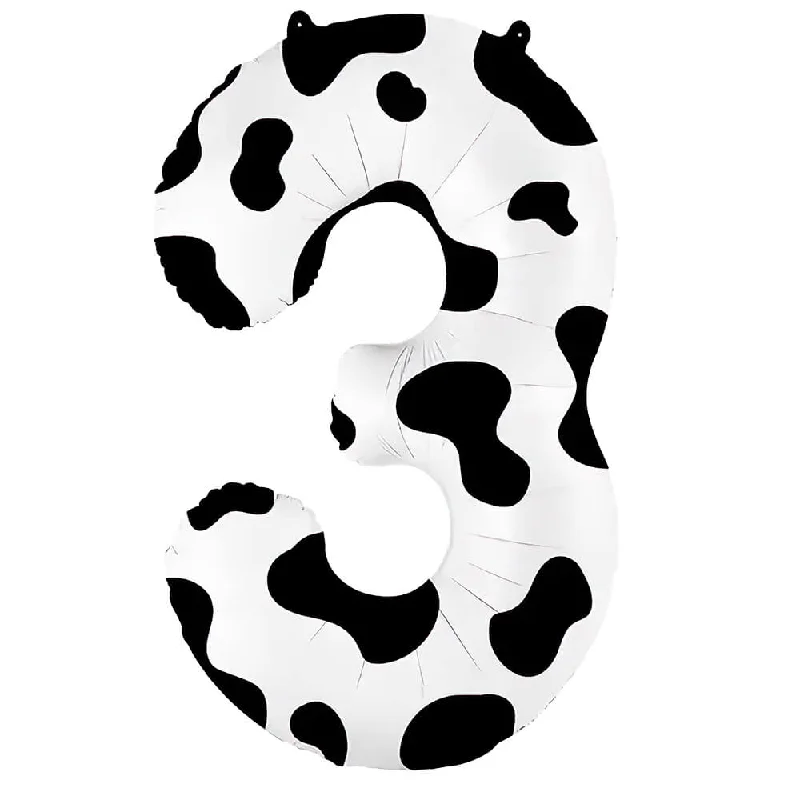 36 inch NUMBER 3 - COW PRINT