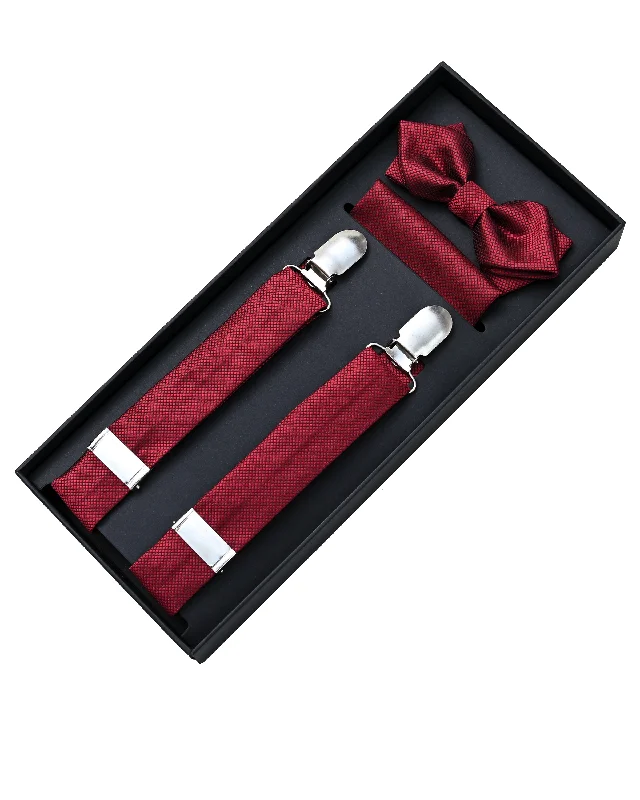 Classic Red Suspender Set