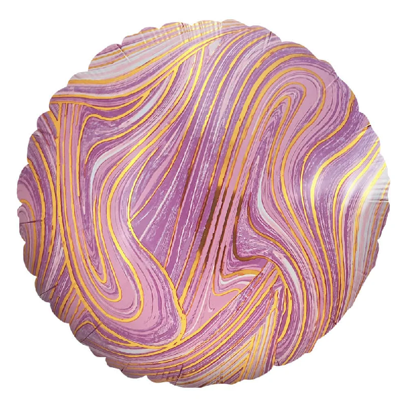 18 inch AGATE ROUND - LAVENDER & GOLD