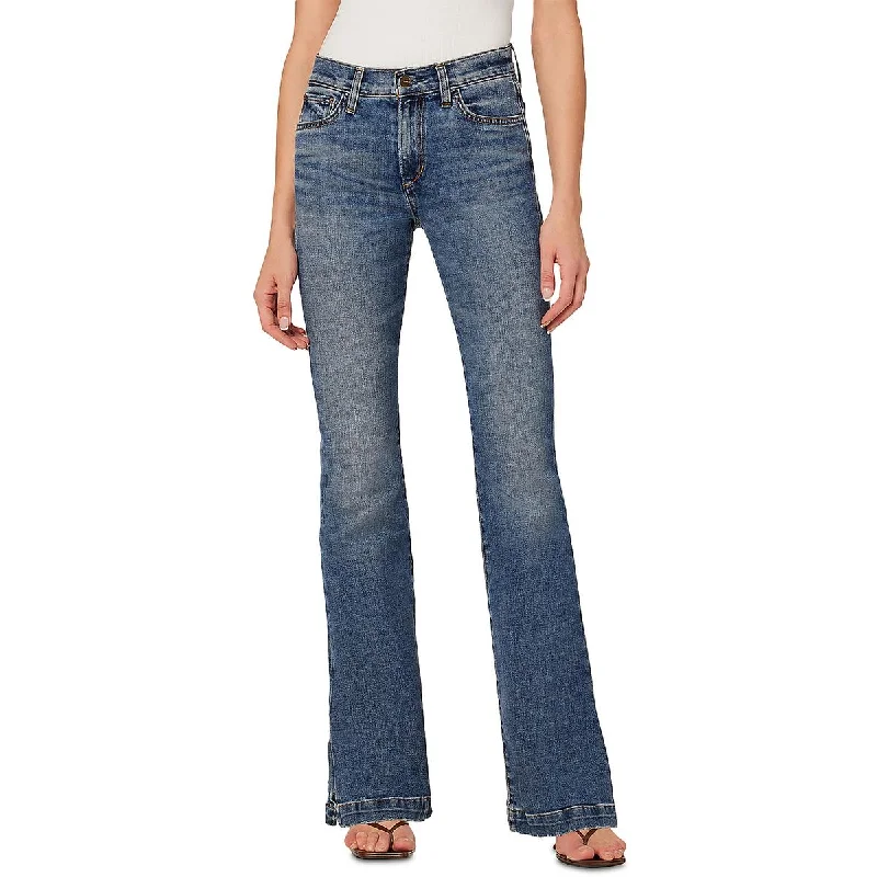 Womens Mid Rise Boot Cut Bootcut Jeans