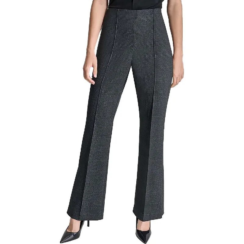 Womens Wide-Leg High Rise Trouser Pants