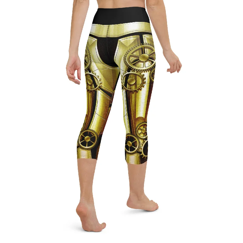 Golden Machine Yoga Capris