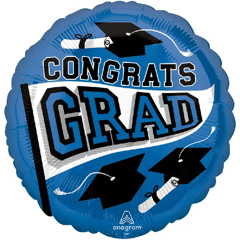 18 inch CONGRATS GRAD - BLUE