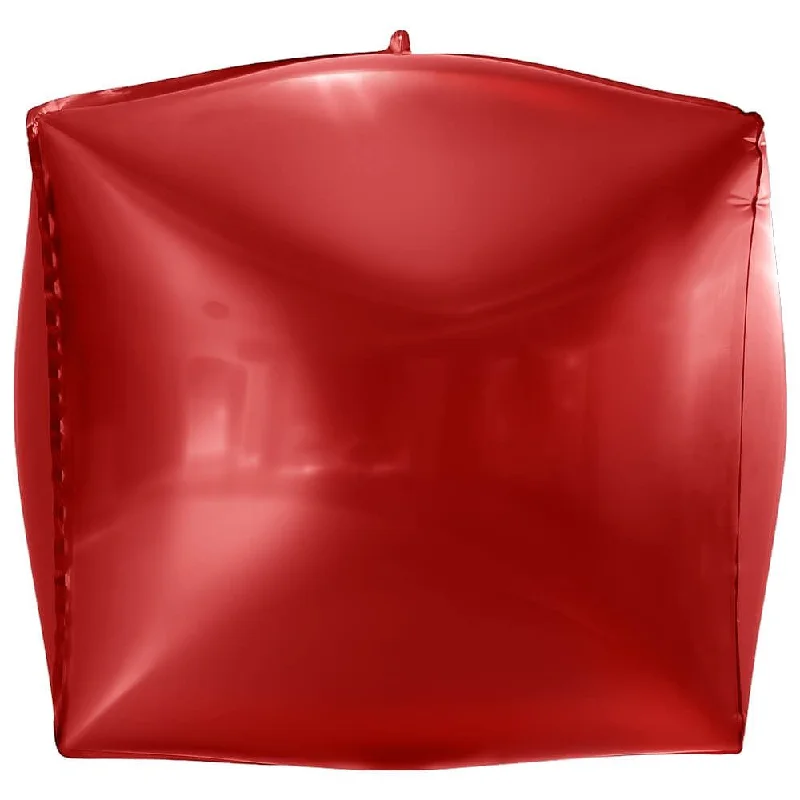 3D CUBE - METALLIC RED