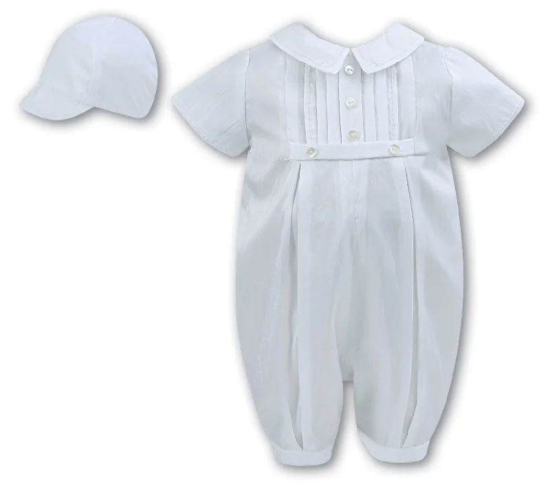 2PC Christening Romper w/Hat