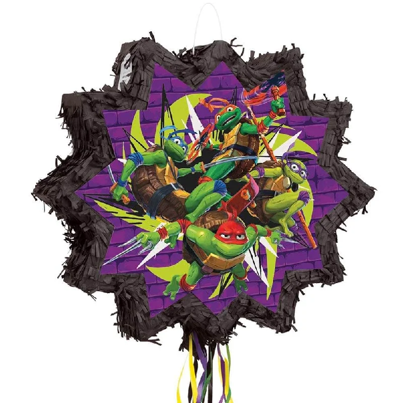 18 inch TMNT MUTANT MAYHEM SHAPED DRUM PULL PINATA