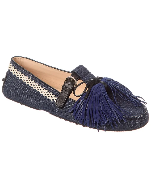 TOD’s Denim & Leather Loafer