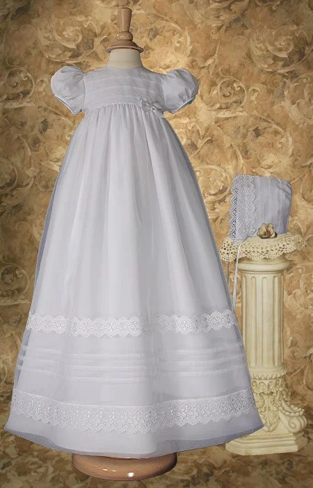 2 Piece Christening Gown & Bonnet