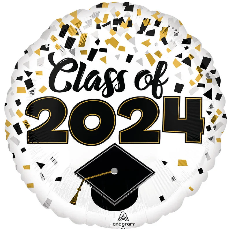 18 inch CLASS OF 2024 CONFETTI