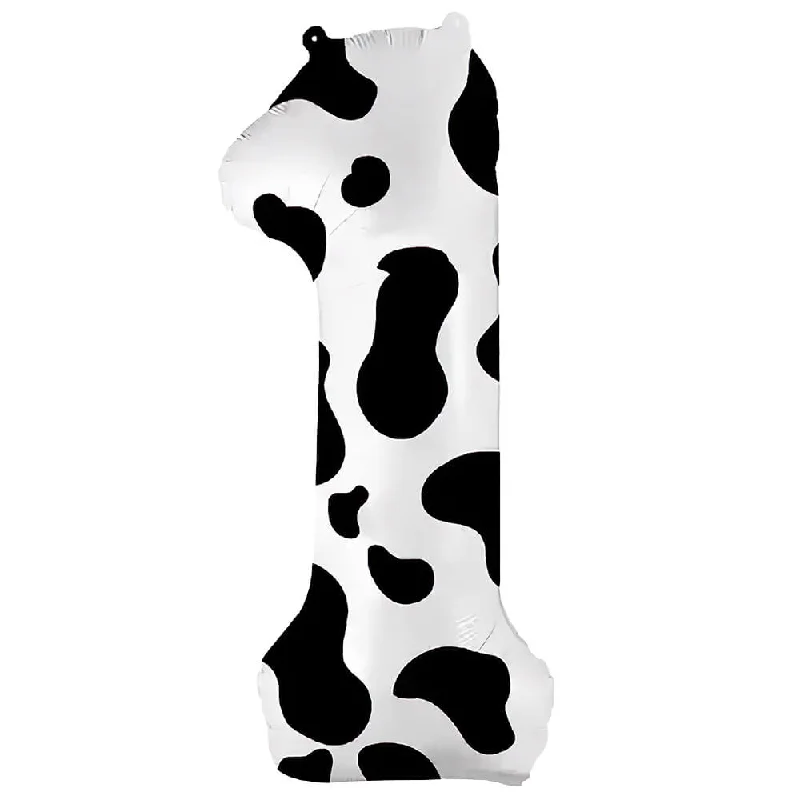 36 inch NUMBER 1 - COW PRINT