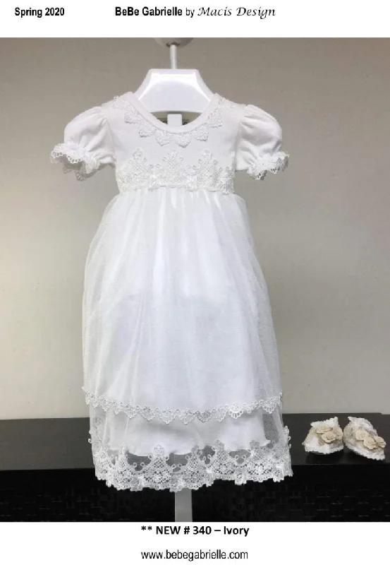 2 Piece Lace Dress w/Matching Headband