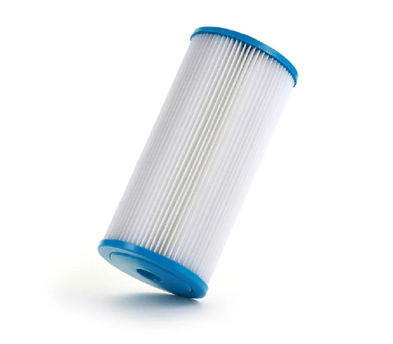 Whole House Sediment Pleated Water Filter, Washable & Reusable, 4.5" x 10", 0.2 μm