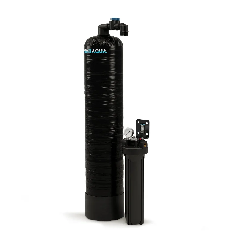 20 GPM Salt-Free Whole House Water Softener with Single-Stage Carbon Filter System