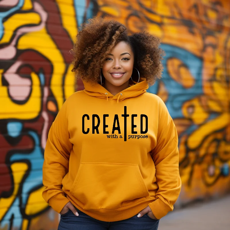 Created With A Purpose  Bright Colors Hoodie