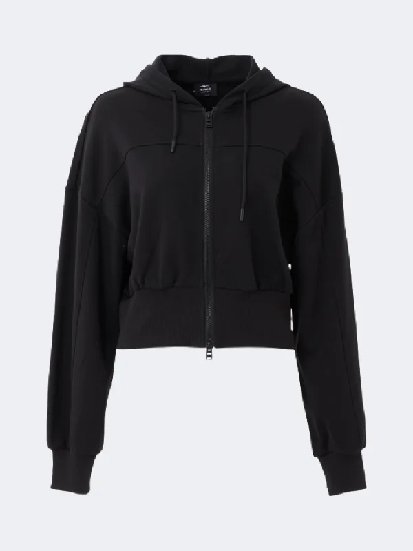 Erke Full Zip Women Lifestyle Hoody Black