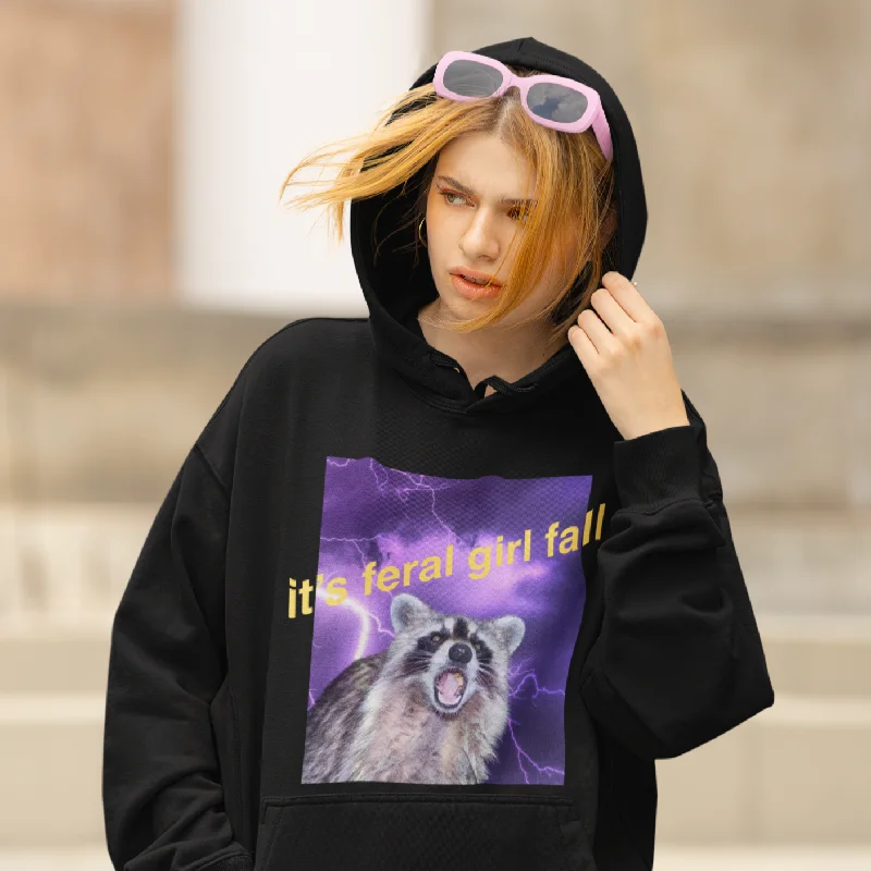 It’s Feral Girl Fall Unisex Hoodie