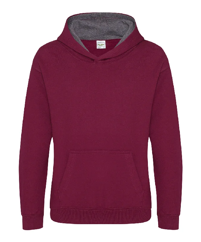 Burgundy Red/Charcoal Grey