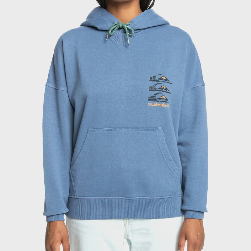 Quiksilver Womens UNI Pullover Hoodie - Vintage Indigo