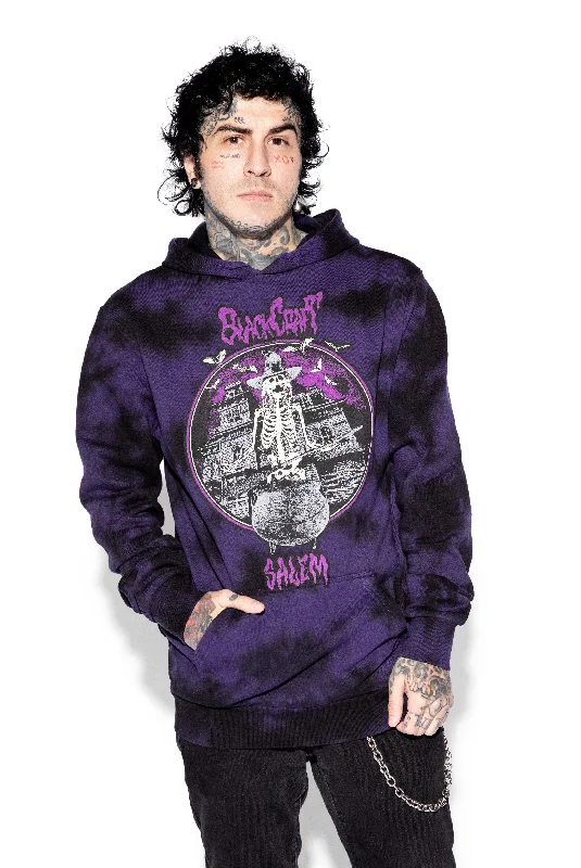 Skeleton Stew  - Purple Lightning Dye Pullover