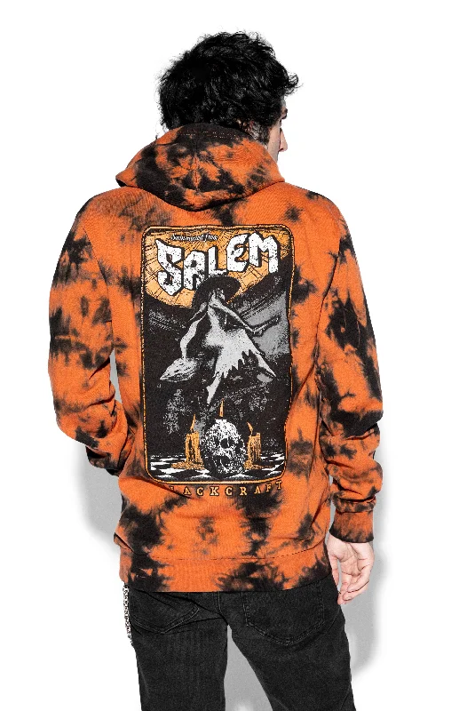 Summoned From Salem - Orange Lightning Dye Pullover