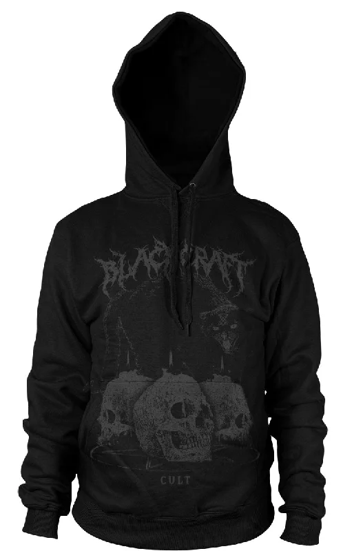 Terrified Tabby Black On Black - Pullover Hoodie