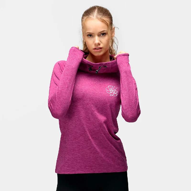 TKB Raspberry Cowl Neck Hoodie