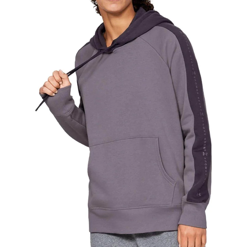 Under Armour Rival Fleece Graphic Womens Training Hoody - Purple