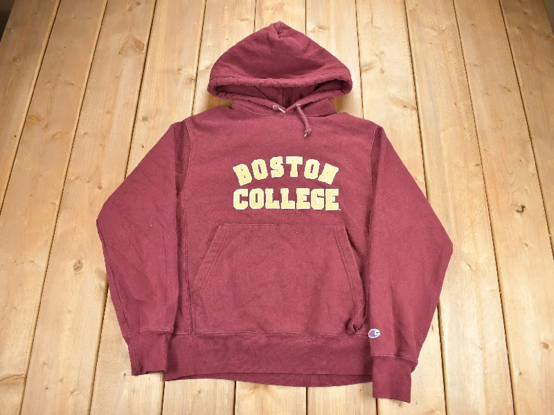 Vintage 1990s Boston College Champion Reverse Weave Collegiate Hoodie