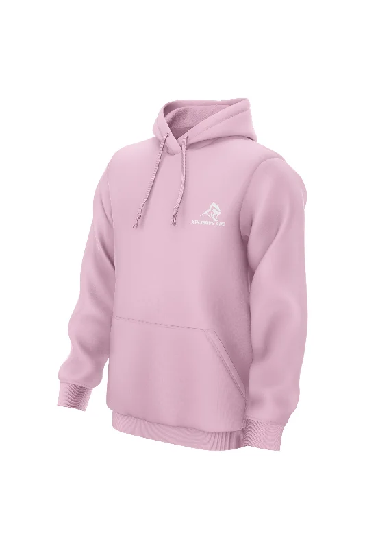 XAPE Prime Embroidery Hoodie - Light Pink